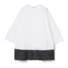 Women UNDERCOVER Sweater Cut&Sew | T-Shirts | UP1E1805-1